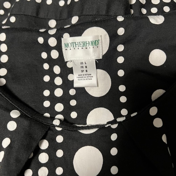 Motherhood Maternity Sleeveless Dress Black and White Size Large - Picture 4 of 5